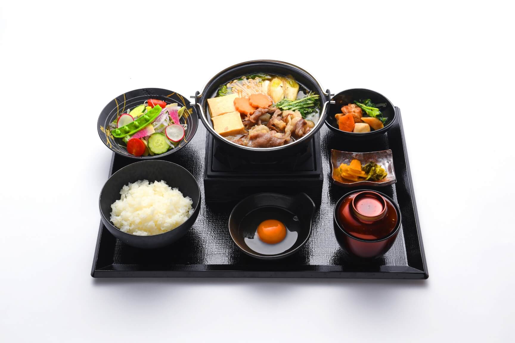 大阪の銭湯『ひなたの湯』レストランの国産牛すき焼き膳